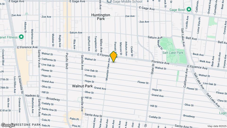 2922 Walnut St Map and Location Details