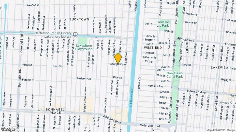 1244 Carrollton Ave Map and Location Details
