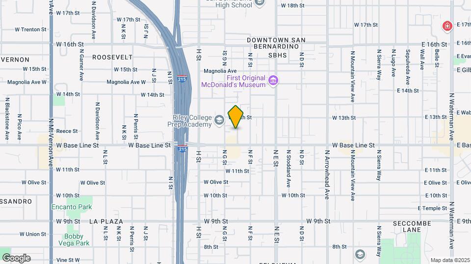 1234 Berkeley Ave Mapa y Detalles de la Ubicación