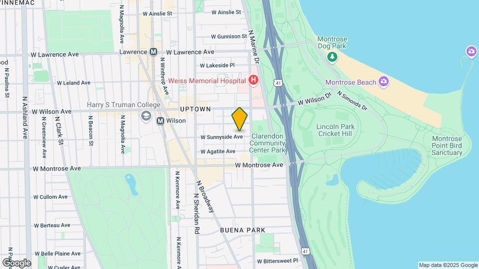 840 W Sunnyside Apartment Map and Location Details