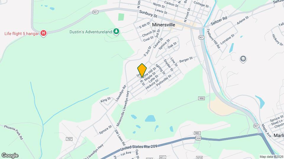 657 Pine Hill St Map and Location Details