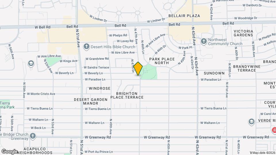 4702 W Paradise Ln Map and Location Details