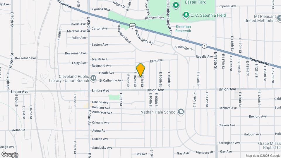 3446 E 103rd St, Unit UP Map and Location Details