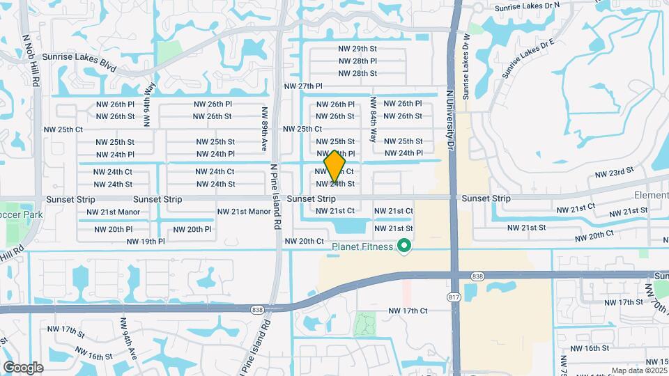 8630 NW 24th St Map and Location Details