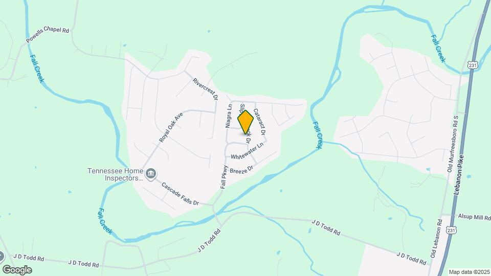 315 Slippery Rock Dr Map and Location Details