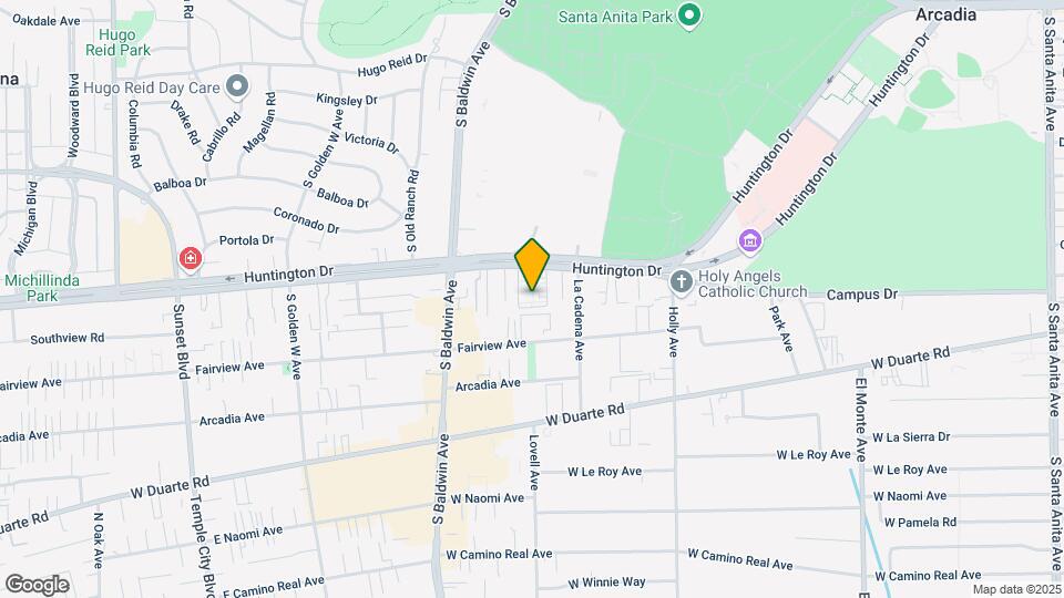590 W Huntington Dr Map and Location Details