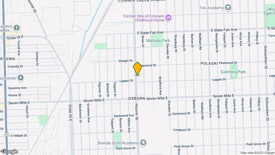 19336 Hoover St Map and Location Details