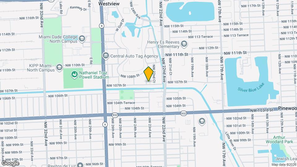 10701 NW 23rd Ave Map and Location Details