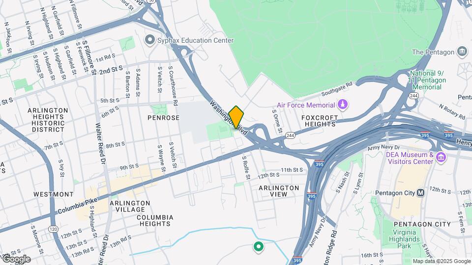 907 S Rolfe St Map and Location Details