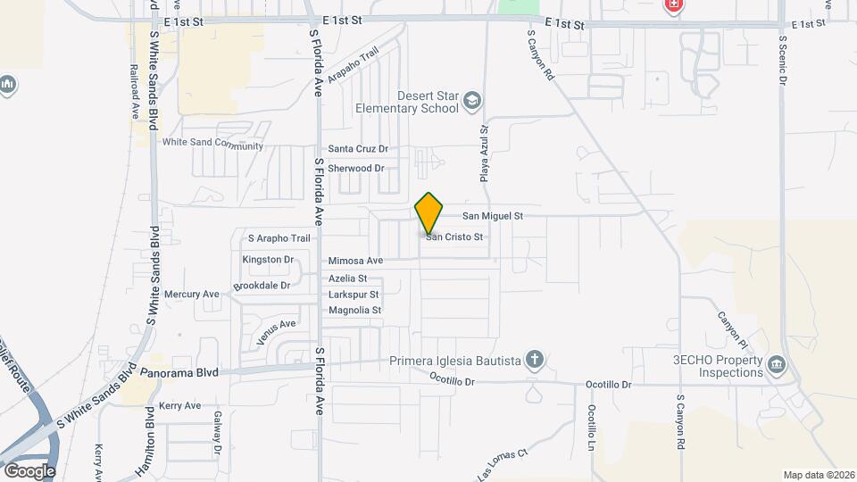 Conveniently Located 4 Bedroom 2 Bath Home Map and Location Details