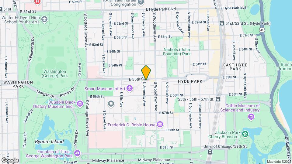5511-5515 S University Ave Map and Location Details