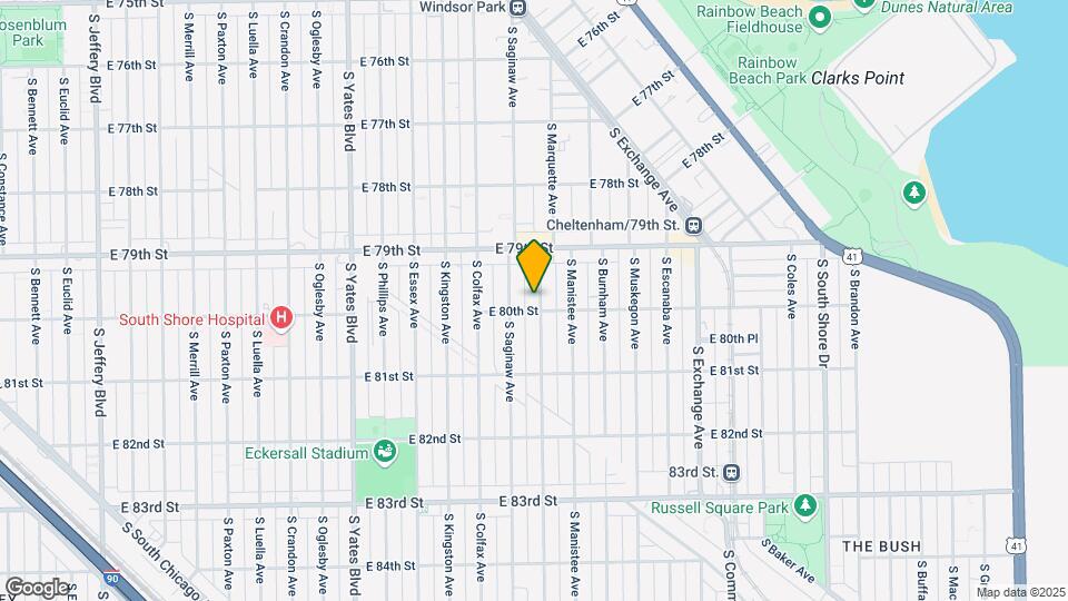 7952 S Marquette Ave Map and Location Details