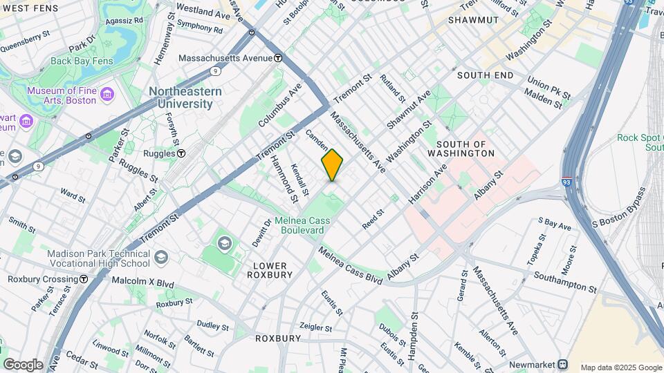 600 Shawmut Ave, Unit 2 Mapa y Detalles de la Ubicación