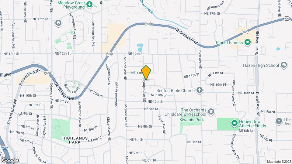 1056 Olympia Ave NE Mapa y Detalles de la Ubicación