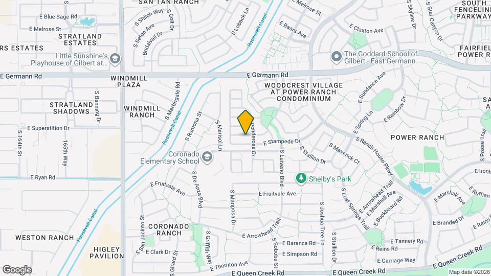 3689 E Sundance Ave Map and Location Details