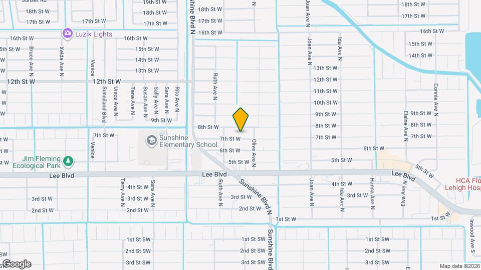 3208 7th St W Map and Location Details