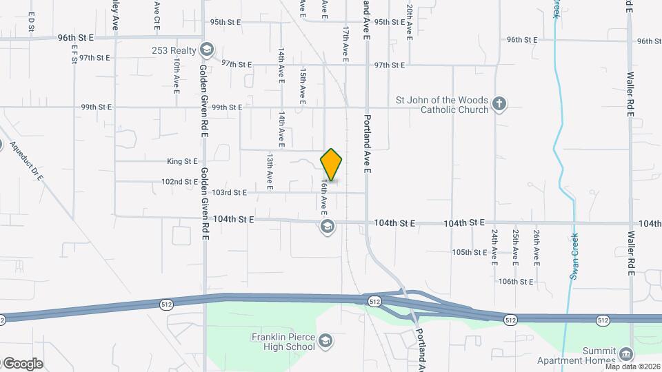 10221 16th Ave E Map and Location Details