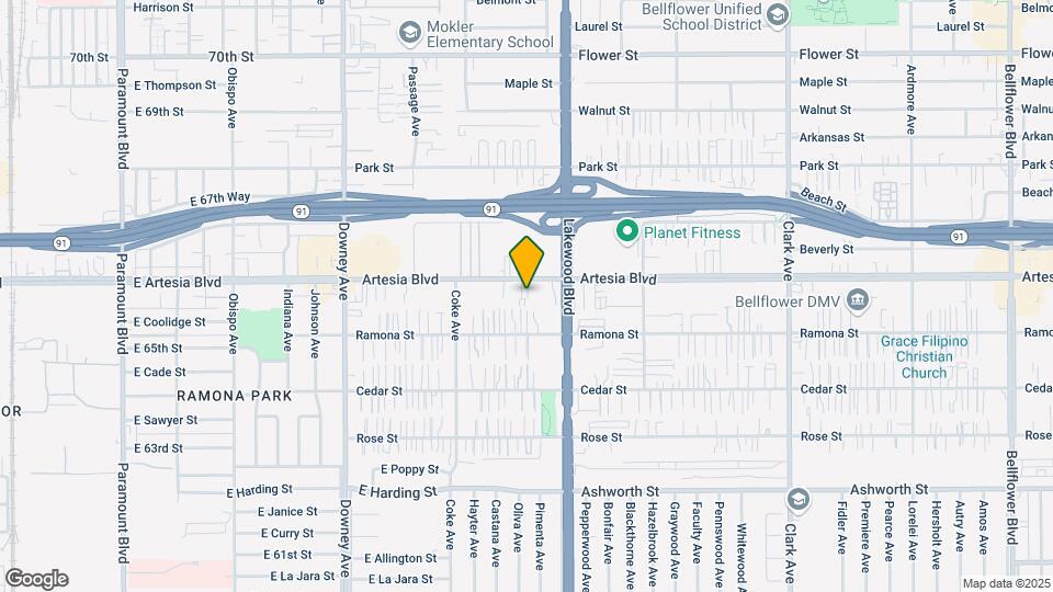 8816 Artesia Blvd Map and Location Details