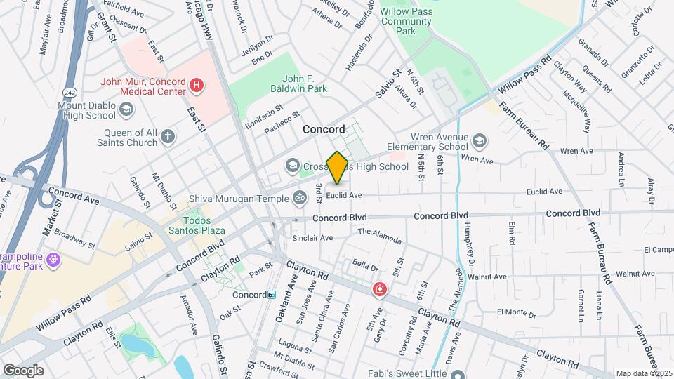 2875 Euclid Ave, Unit B Mapa y Detalles de la Ubicación