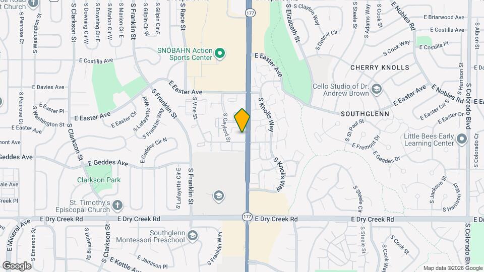 2365 E Geddes Ave, Unit #F Map and Location Details