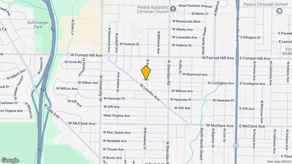 2821 N Avalon Pl Mapa y Detalles de la Ubicación