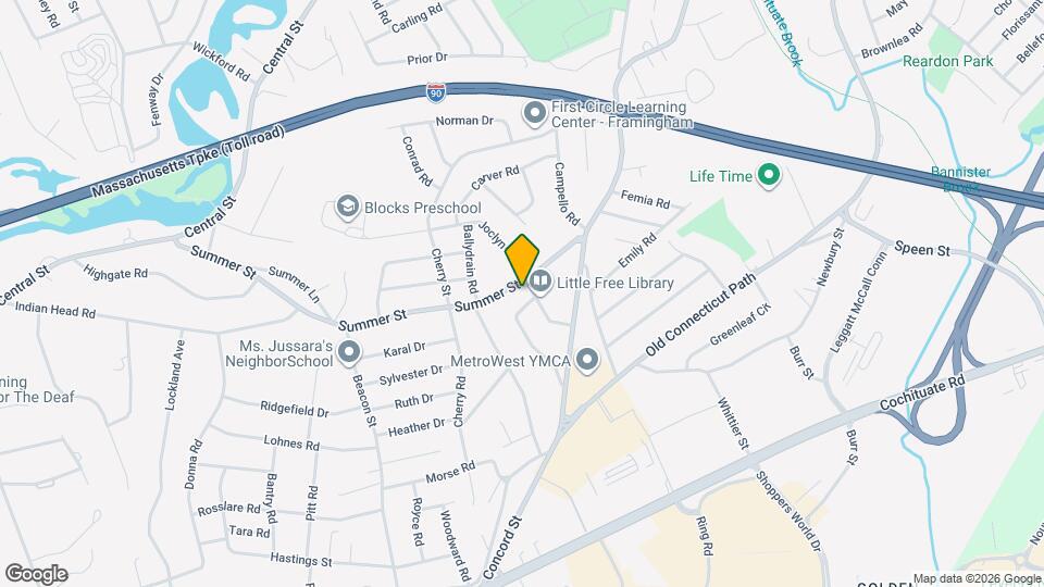 78 Summer St, Unit B Map and Location Details