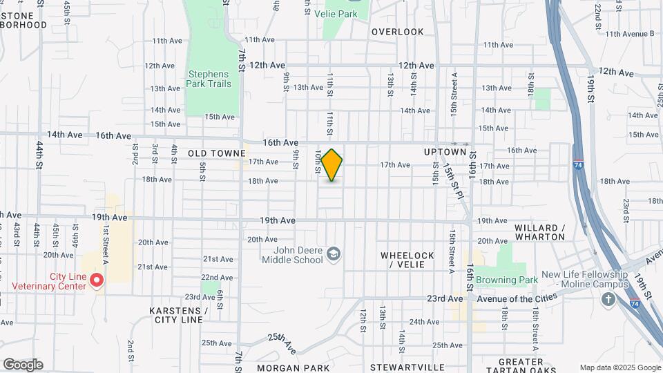 1019 18th Avenue A Map and Location Details