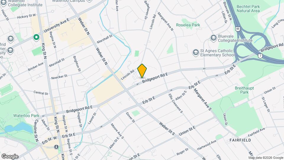 134 Bridgeport Rd E Map and Location Details