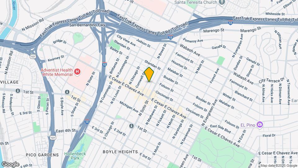 354 N Breed St Map and Location Details