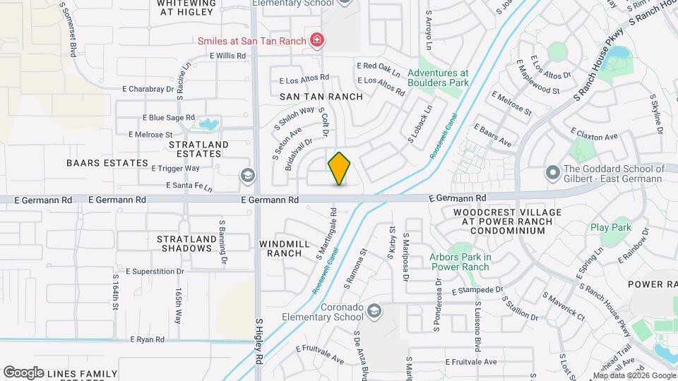 3443 E Santa Fe Ln Mapa y Detalles de la Ubicación