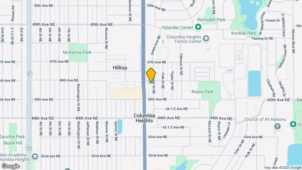 4546 Tyler St NE Map and Location Details