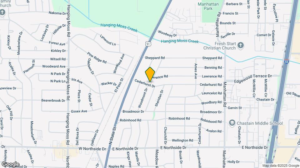 4923 Woodmont Dr Map and Location Details