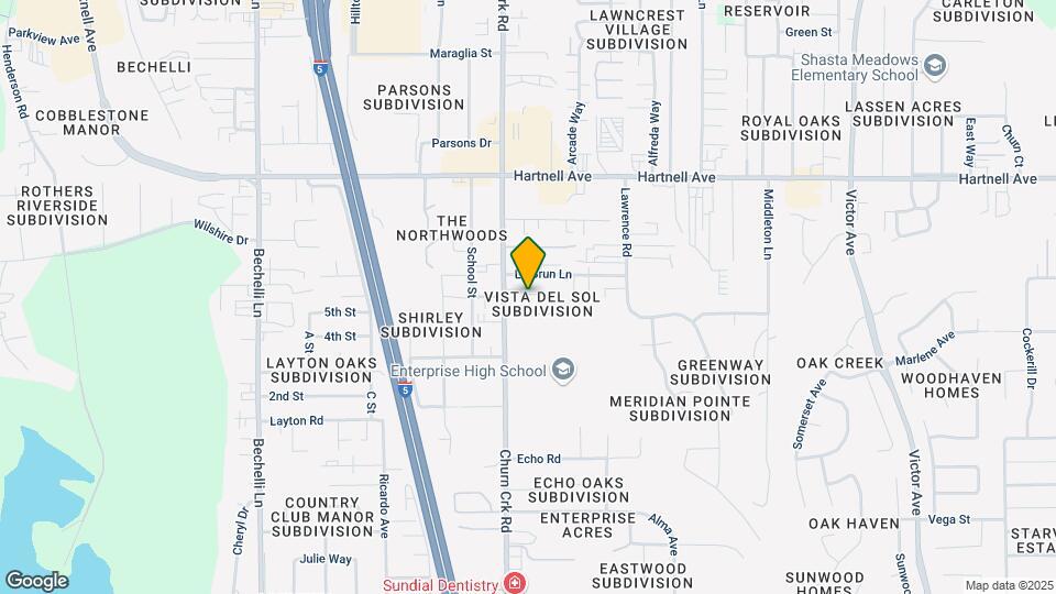 3221 Churn Creek Rd Mapa y Detalles de la Ubicación