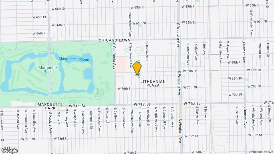 6918 S Talman Ave Map and Location Details