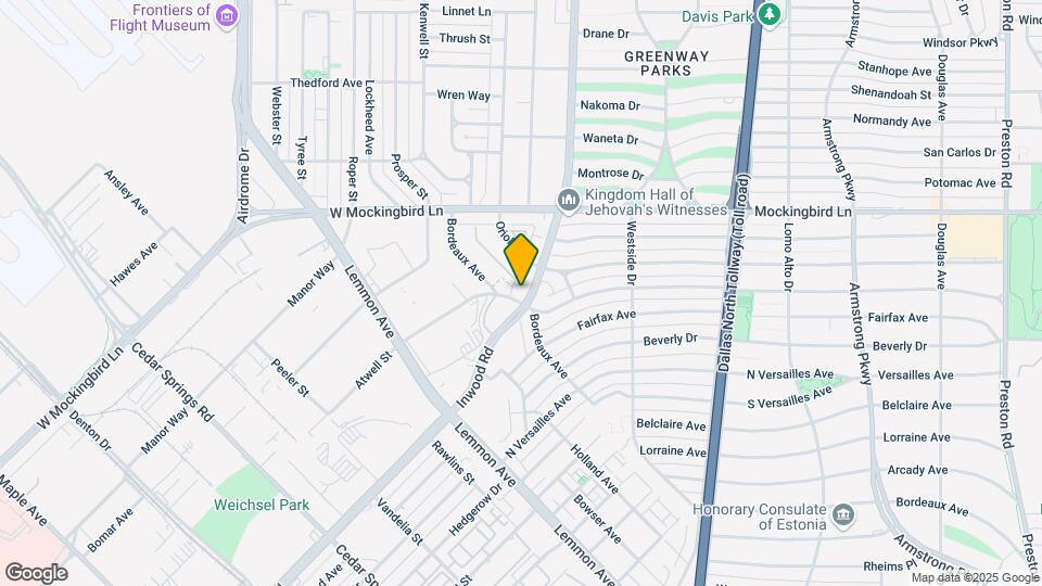 3909 Inwood Rd Map and Location Details
