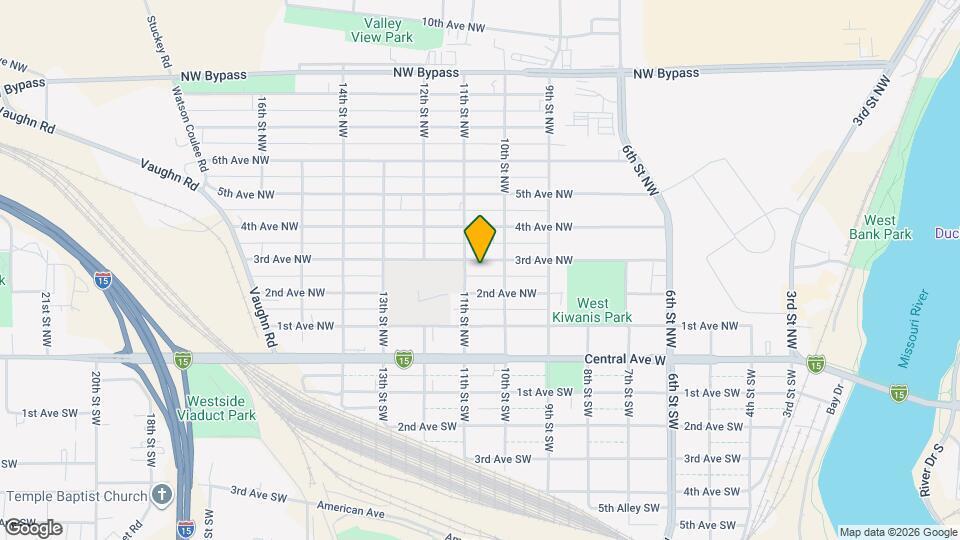 1018 3rd Ave NW Map and Location Details