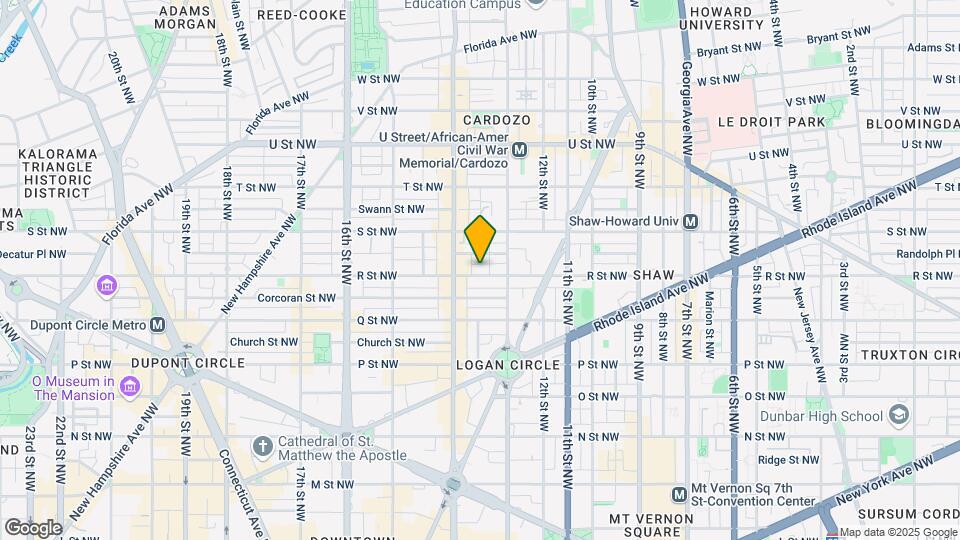 1327 R St NW Map and Location Details