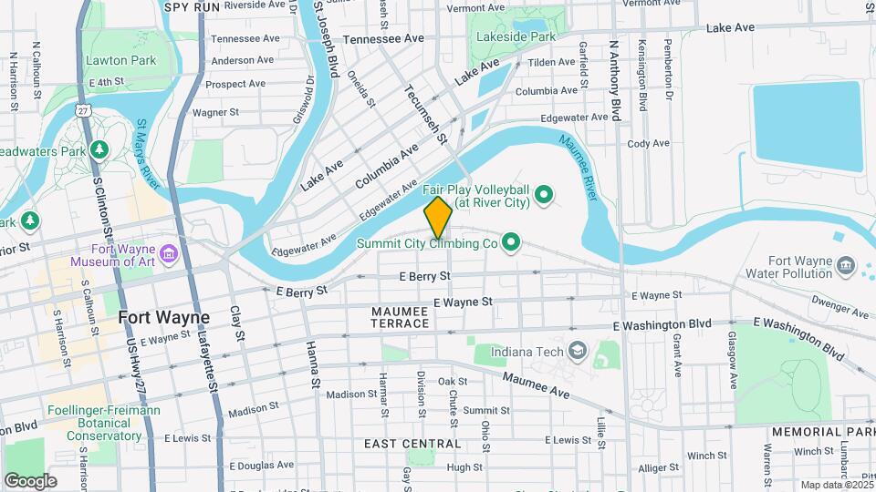 1021 Liberty St Map and Location Details