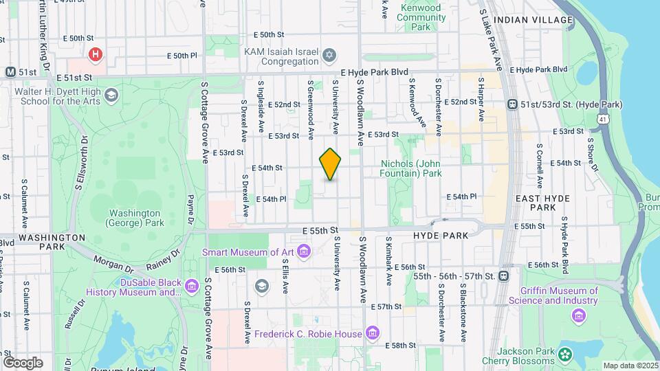 5426-5428 S University Ave Map and Location Details