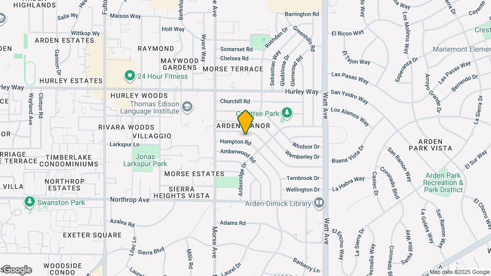 1124 Hampton Rd Map and Location Details