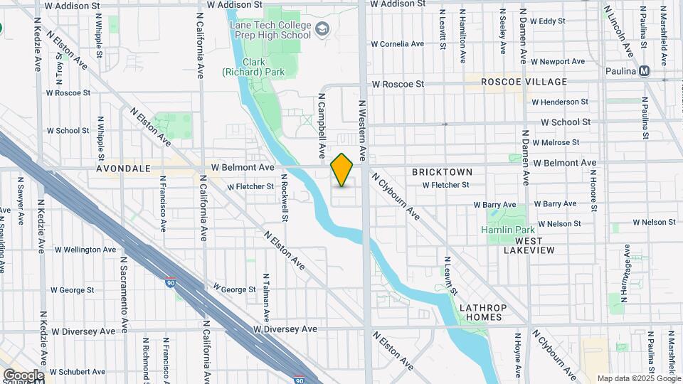 2437 W Fletcher St Map and Location Details