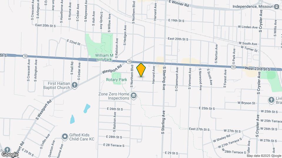 2328 S Harris Ave Map and Location Details