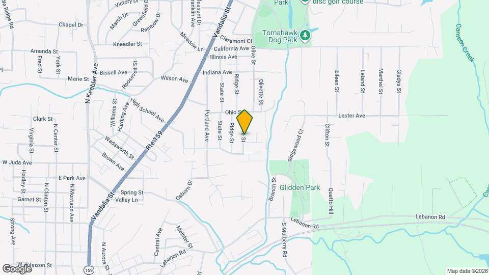 1118 Olive St Map and Location Details