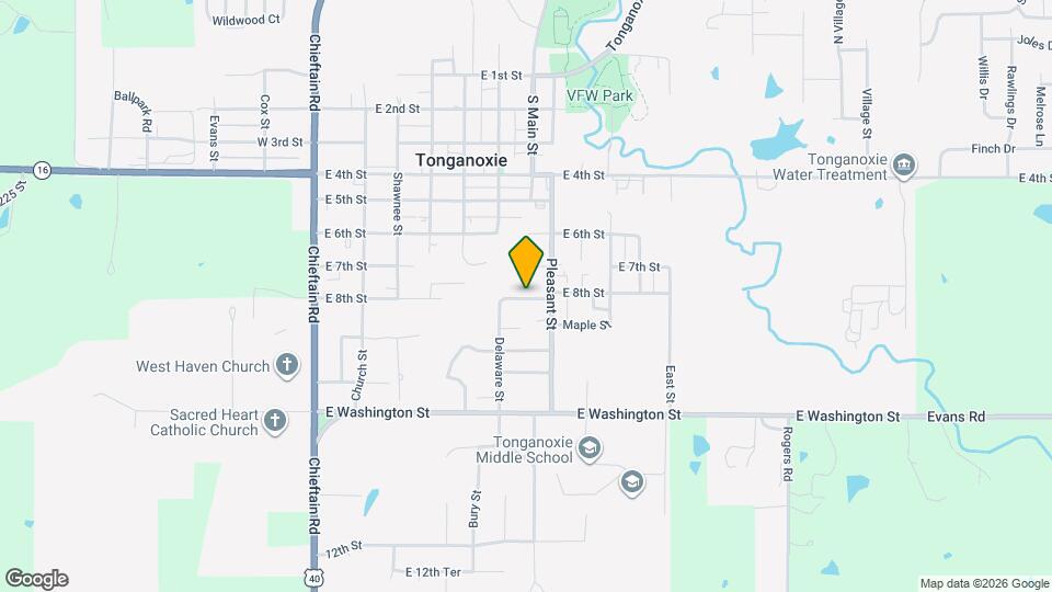 627-629 E 8th St Map and Location Details