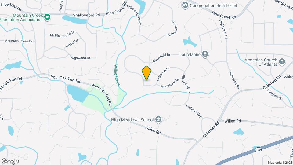 1735 Ridgefield Dr Map and Location Details