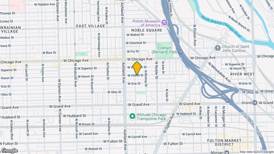 1479 W Huron St Map and Location Details