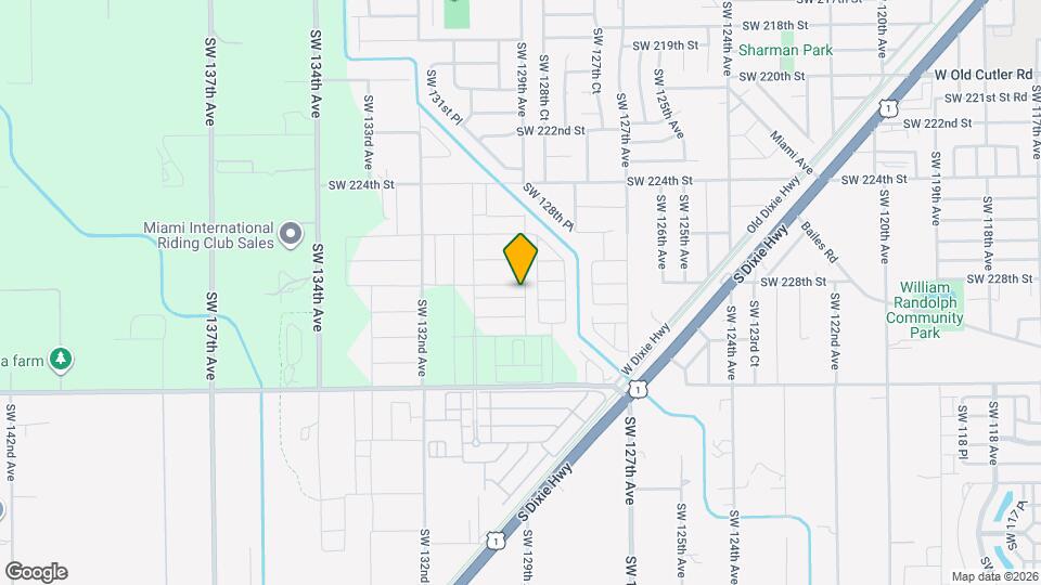 12901 SW 229th St Mapa y Detalles de la Ubicación