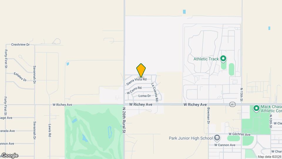 2403 Sierra Vista Rd Map and Location Details