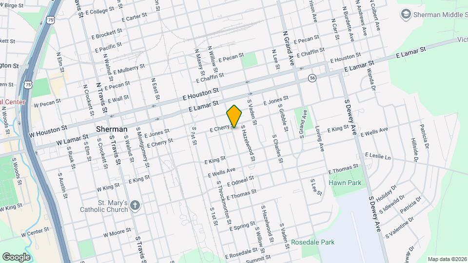 413 S Willow St Map and Location Details