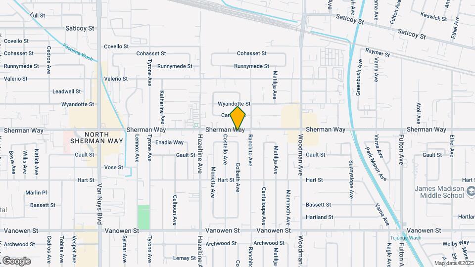13940 Sherman Way Mapa y Detalles de la Ubicación